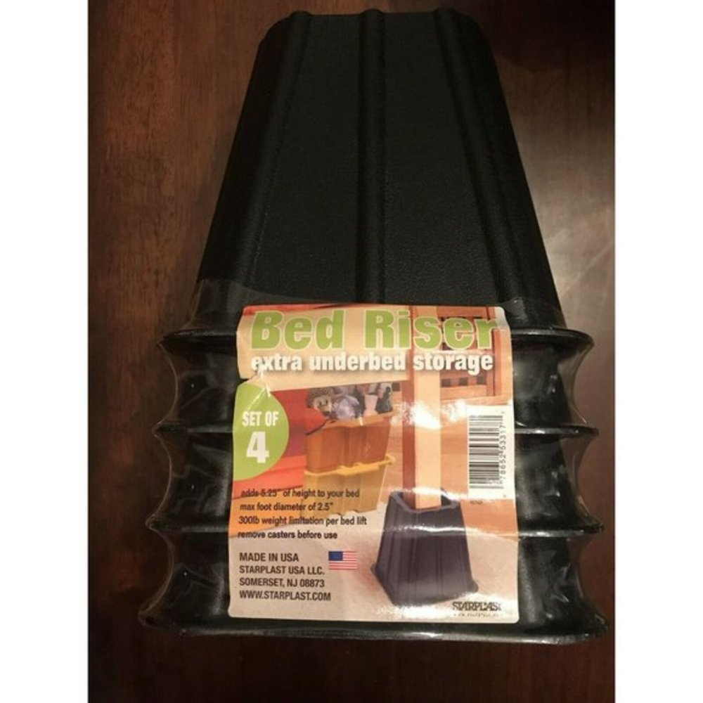 Starplast  Bed Risers 5.25" H 300 Lb  Max, 2.5" Diameter Foot